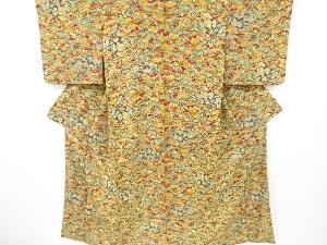 遠山に家屋模様小紋着物